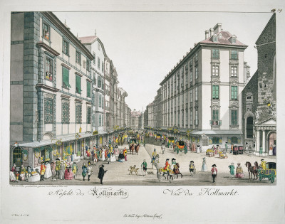 Wien: Blick vom Michaelerplatz auf den Kohlmarkt, © IMAGNO/Austrian Archives