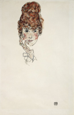 Portraitkopf Edith Schiele, © IMAGNO/Austrian Archives