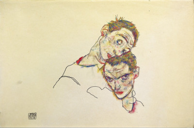 Doppelselbstbildnis Egon Schiele, © IMAGNO/Austrian Archives