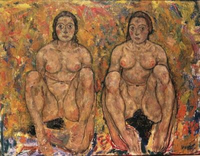 Hockendes Frauenpaar (Unvollendet), © IMAGNO/Austrian Archives