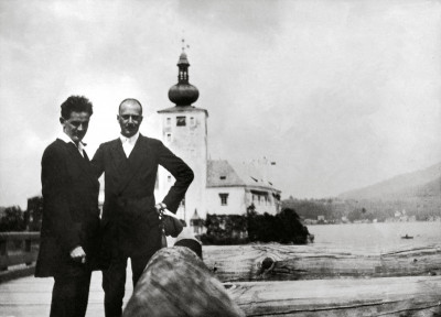 Egon Schiele und Arthur Roessler, © IMAGNO/Austrian Archives