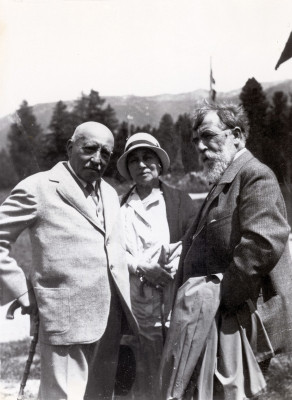 Arthur Schnitzler mit Samuel Fischer und seiner Frau, © IMAGNO/Austrian Archives