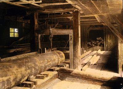 Bäuerliches Sägewerk an der Schwarza, © IMAGNO/Öst. Volkshochschularchiv