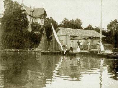 Bootshaus und Steg der Villa Paulick, © IMAGNO/Austrian Archives