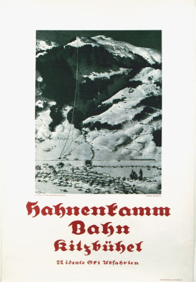 Plakat zur Eröffnung der Hahnenkammbahn, © IMAGNO/Austrian Archives