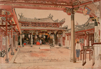 The Tjintak Kjong Temple, © IMAGNO/Austrian Archives (AA)