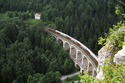 Semmeringbahn: Das Viadukt über die Kalte Rinne, © IMAGNO/Alliance for Nature