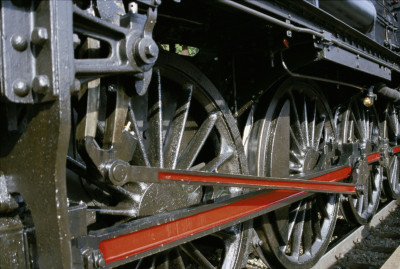 Semmeringbahn: Die Räder einer historischen Dampflokomotive, © IMAGNO/Alliance for Nature