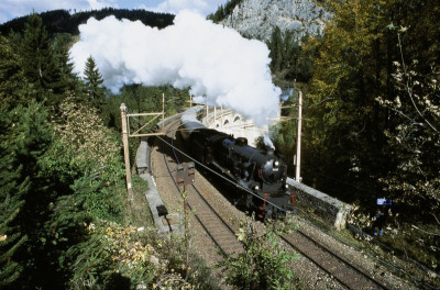Semmeringbahn: eine historische Dampflokomotive, © IMAGNO/Alliance for Nature
