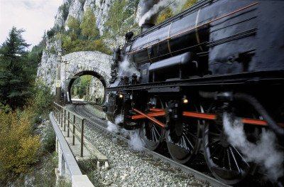 Semmeringbahn: Historische Dampflokomotive, © IMAGNO/Alliance for Nature