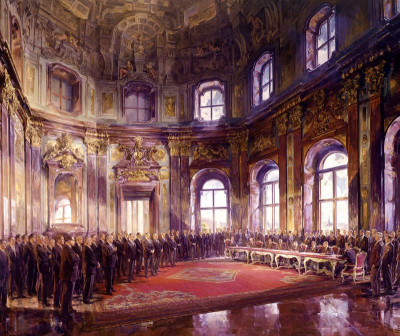 Unterzeichnung des österreichischen Staatsvertrags, © IMAGNO/ÖNB