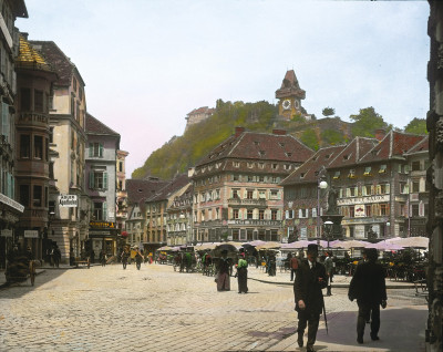 Der Grazer Hauptplatz, © IMAGNO/Öst. Volkshochschularchiv