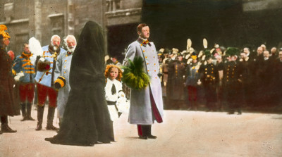 Karl I beim Begräbnis von Kaiser Franz Joseph I., © IMAGNO/Öst. Volkshochschularchiv