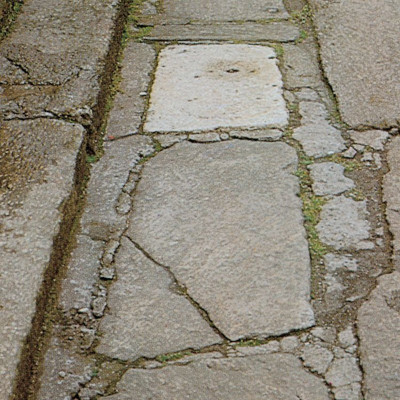 Straßenpflasterung mit Granitblöcken, © IMAGNO/Gerhard Trumler