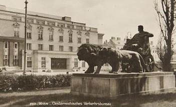 Blick auf das Verkehrsbüro