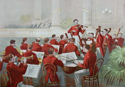 Johann Strauß Sohn mit seinem Orchester, © IMAGNO/Austrian Archives (AA)