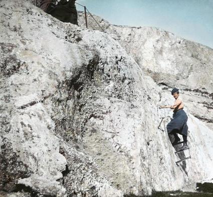 Bergsteigerin an der Waldrastspitze, © IMAGNO/Öst. Volkshochschularchiv