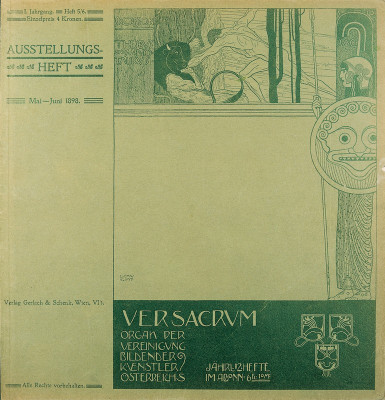 Umschlag Gustav Klimts für Ver Sacrum, © IMAGNO/Austrian Archives