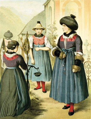 Bäuerliche Tracht aus Vorarlberg, © IMAGNO/Austrian Archives