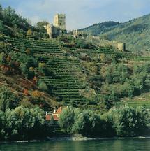 Burgruinen von Hinterhaus in der Wachau, Niederösterreich