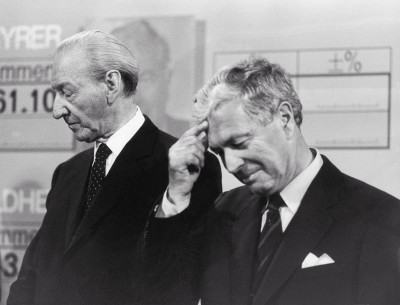 Kurt Waldheim und Kurt Steyrer, © IMAGNO/Nora Schuster