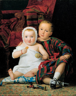 Zwei sitzende Kinder, © IMAGNO/Austrian Archives