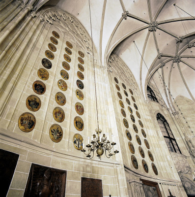 Wappenwand in der Kirche des Deutschen Ordens, © IMAGNO/Gerhard Trumler