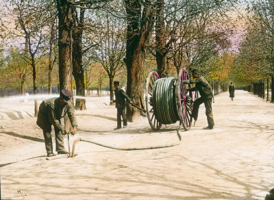 Untergrundhydrant auf der Praterhauptallee, © IMAGNO/Öst. Volkshochschularchiv