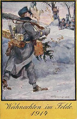 Weihnachten im Felde 1914, © IMAGNO/Archiv Jontes