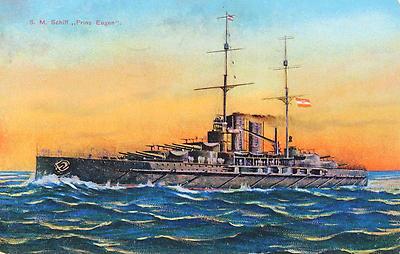 Bildpostkarte S. M. Schiff 'Prinz Eugen', © IMAGNO/Archiv Jontes