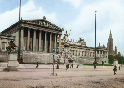 Parlamentsgebäude an der Wiener Ringstraße, © IMAGNO/Öst. Volkshochschularchiv