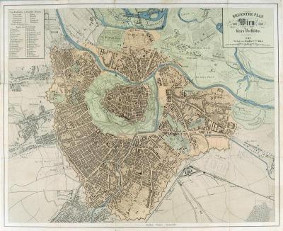 Stadtplan Wien und Vorstädte, © IMAGNO/Christian Brandstätter Verlag