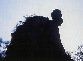Türkenkopf, ein Steingebilde am Rande der Straße ins Laussatal Er entstand durch natürliche Erosion