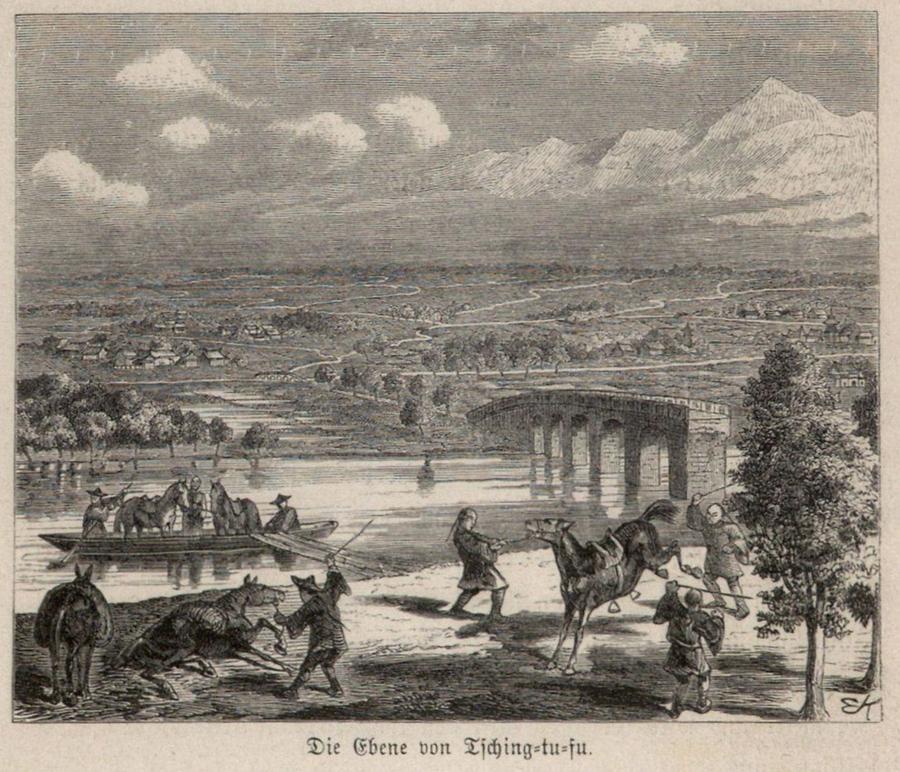 Illustration Die Ebene von Tschin-tu-fu