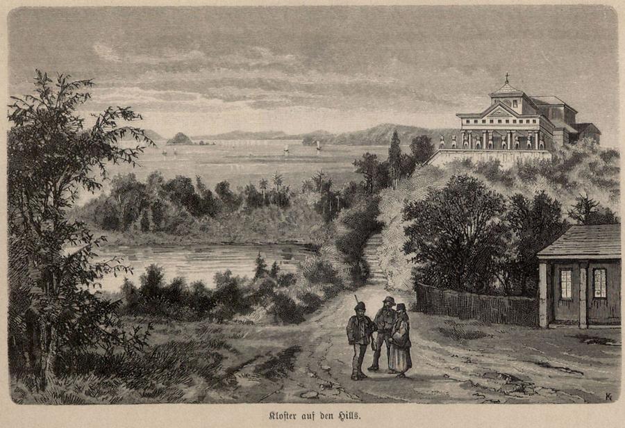 Illustration Kloster auf den Hills