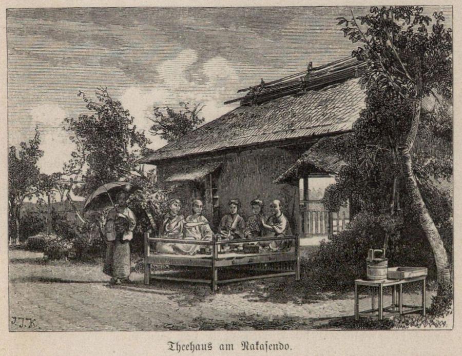 Illustration Theehaus am Nakasendo