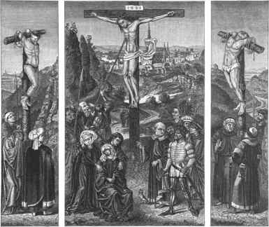 Illustration Kreuzigungsbild in St. Florian