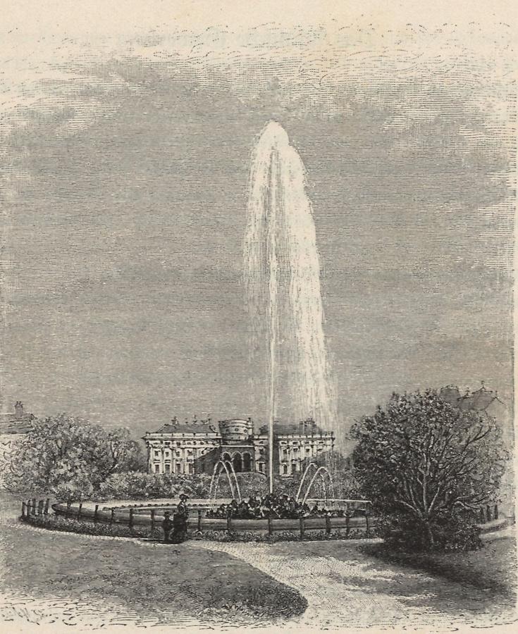 Illustration Hochstrahlbrunnen Schwarzenberg-Palais