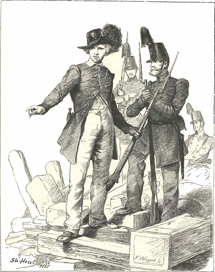 Illustration Nationalgardist 1848