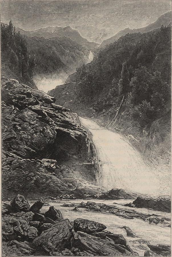 Illustration Krimmler Wasserfall