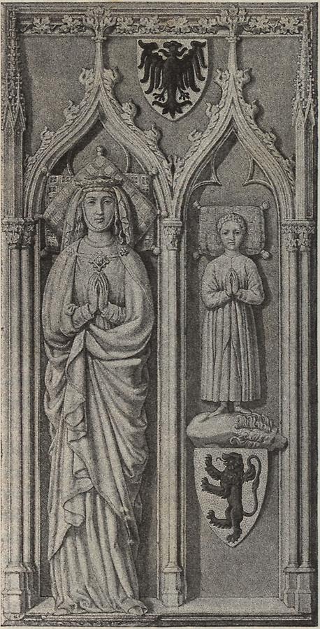 Illustration Königin Anna und Söhnchen Karl