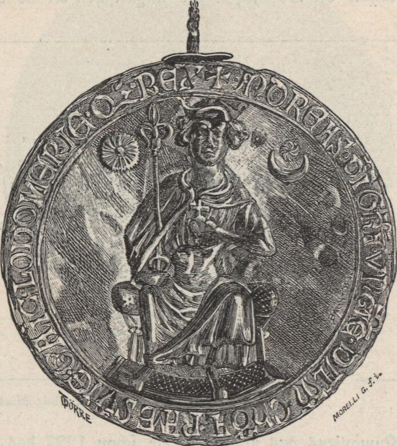 Illustration Goldbulle König Andreas II.