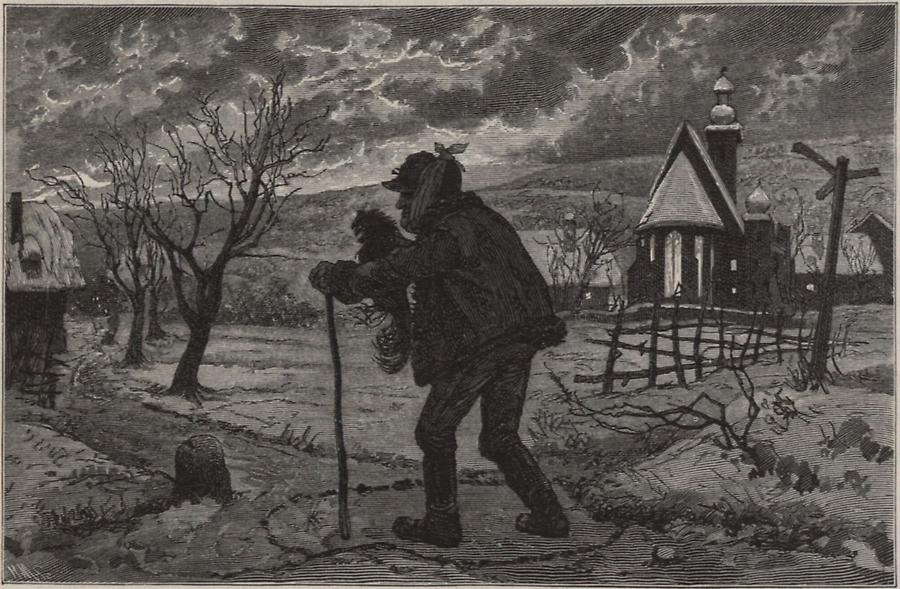 Illustration Kreuzstehen in Christnacht