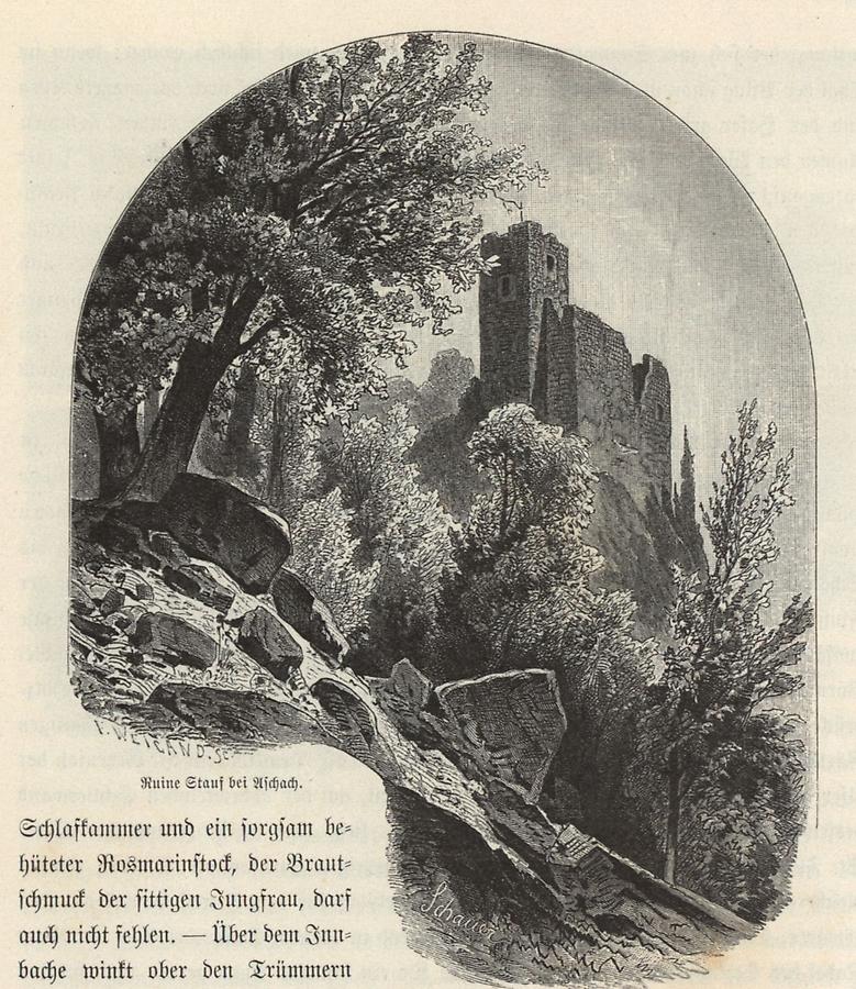 Illustration Ruine Stauf bei Aschach