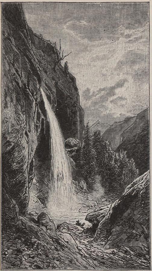 Illustration Wasserfall Pericnik