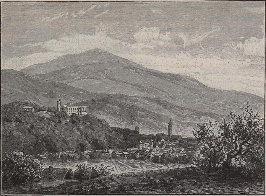 Illustration Wolfsberg mit Koralpe