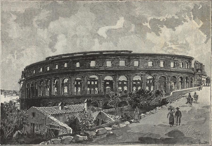Illustration Amphitheater in Pola