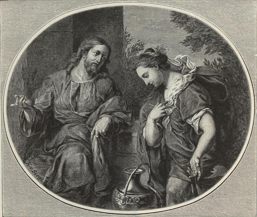 Illustration Jesus und die Samariterin
