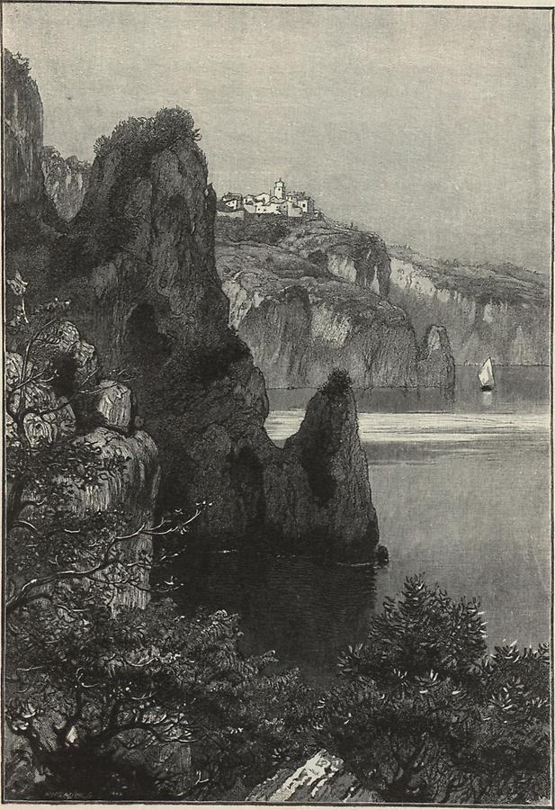 Illustration Uferfelsen bei Bersec