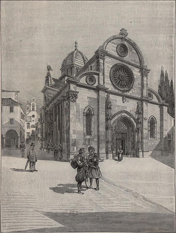 Illustration Domkirche in Sebenico